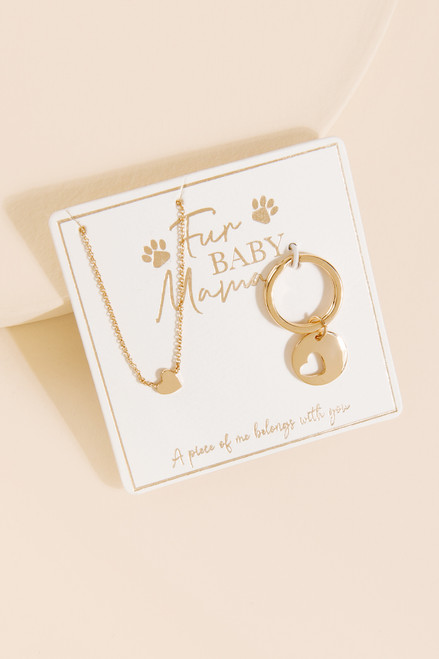 Fur Baby Mama Pendant Necklace Duo