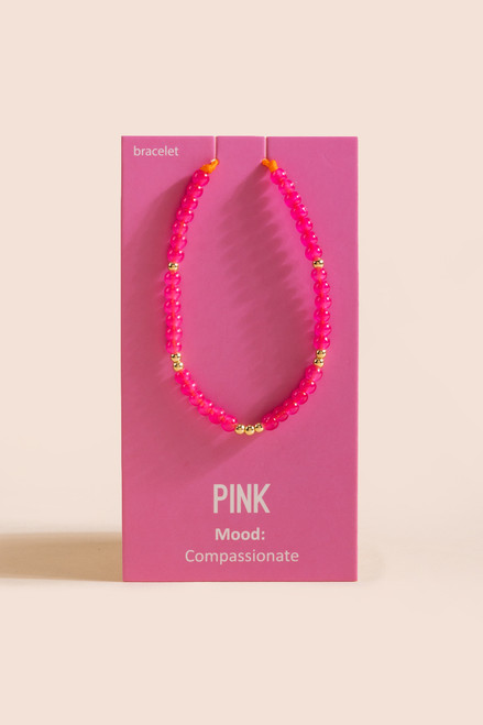 Joan Pink Compassion Mood Bracelet