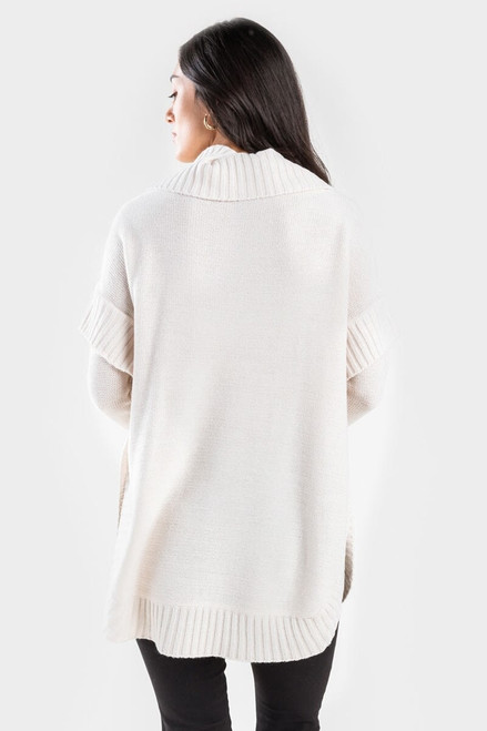Emma Cable Knit Poncho