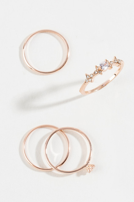 Kira Crystal Ring Set