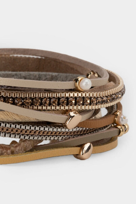 Roselyn Leather Wrap Bracelet