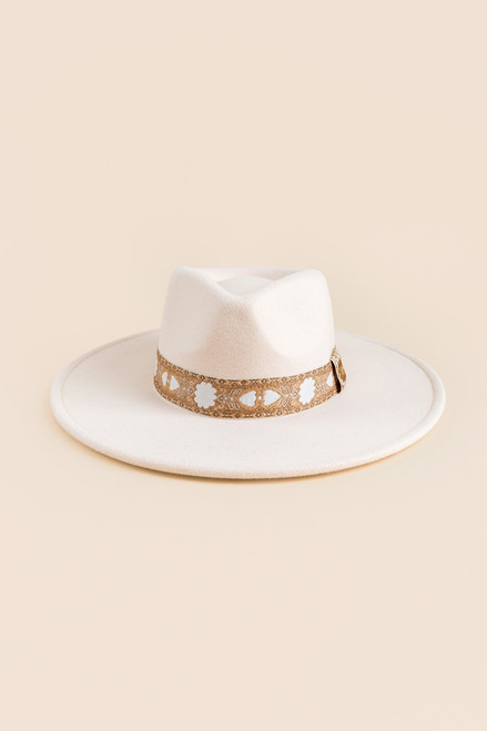 Rosline Medallion Ribbon Band Panama Hat