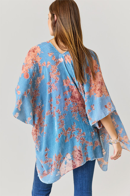 Phoebe Floral Velvet Kimono
