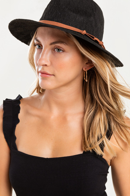 Monique Knotted Band Panama Hat