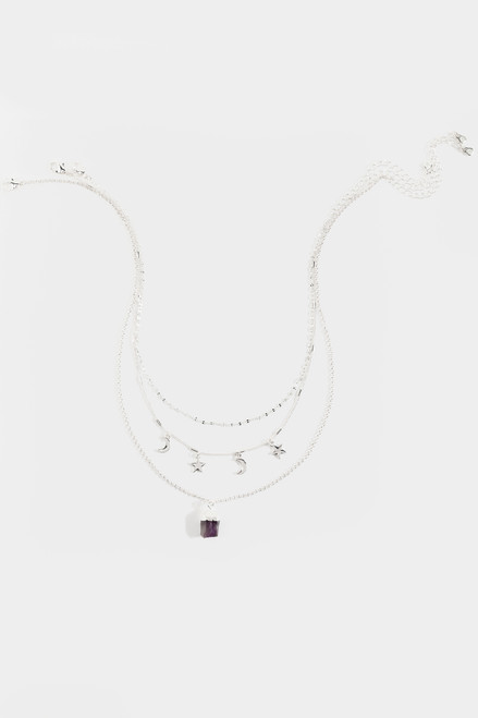 Stella Layered Celestial Drops Necklace