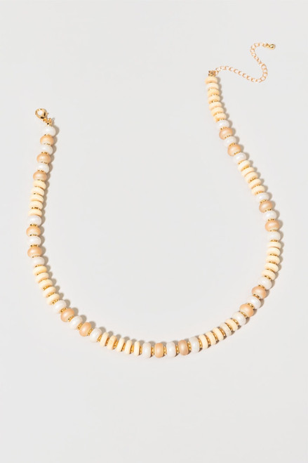 Alicia Wood Beaded Strand Necklace