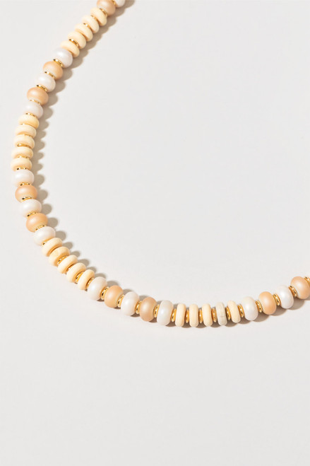 Alicia Wood Beaded Strand Necklace