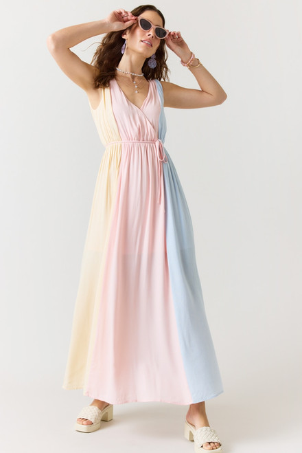 Francesca's Peyton Color Block Maxi Dress | CoolSprings Galleria