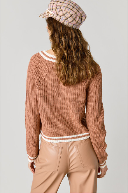 Zora Varsity Pullover Sweater