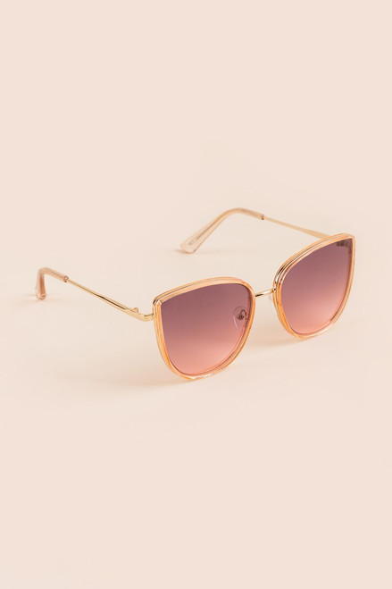 Sonia Slim Frame Cat Eye Sunglasses