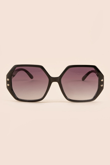 Gia Oversized Geo Frame Sunglasses