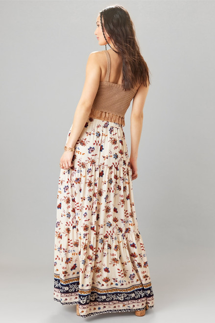 Gemma Floral Tiered Maxi Skirt