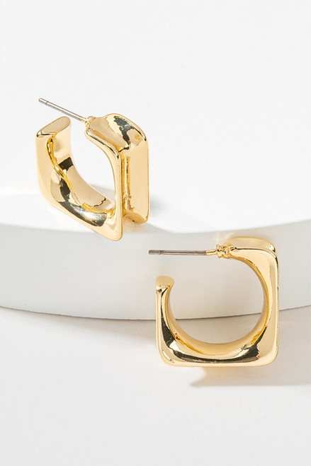 Sheryll Inverted Square Hoops