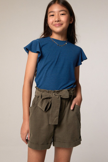 ショートパンツ FEDERICA TOSI Women Shorts Burmudas 93569 40811400 92397 B Hello Franki Paperbag Corduroy Shorts For Girls