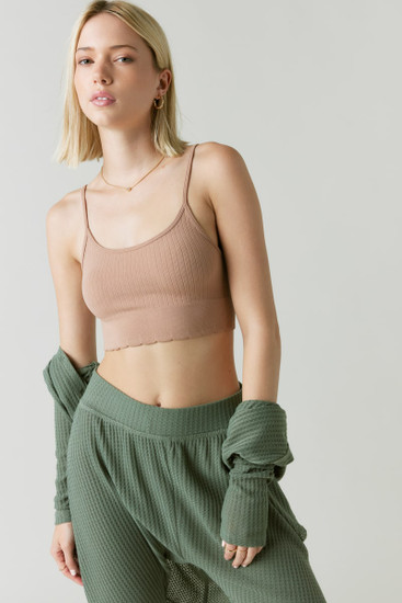 Mischa Lace Trim Crop Top