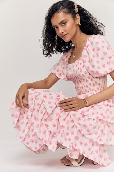 Katheryn Floral Midi Dress