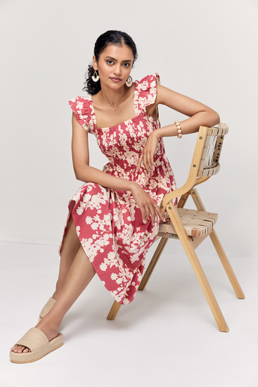 柚花★Mary logo ribbon midium dress ANDMARY】Mary logo ribbon midium dress
