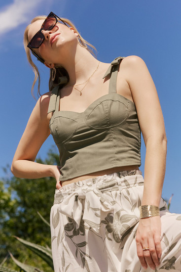 トップス TR Tropical Big Ribbon Bustier トップス TR Tropical Big Ribbon Bustier トップス TR Tropical