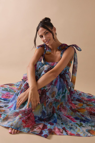 blue rain dress francesca's Francesca Dress main image 0