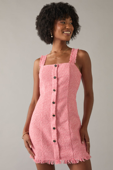 Nikki Tweed Shift Mini Dress | francesca's®