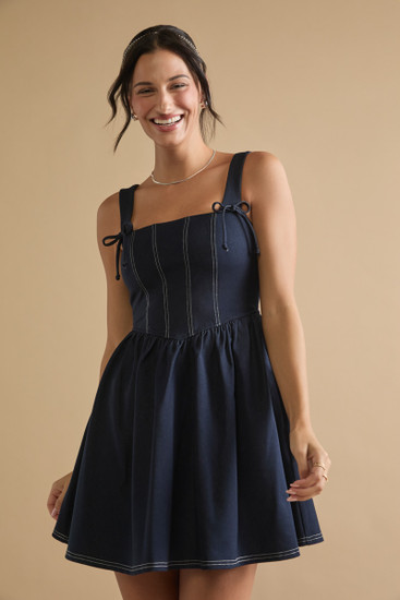 スカート AND MARY Rhoda flare mini dress ANDMARY】Rhoda flare mini dress