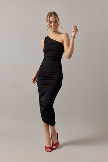 ワンピース Off-White Woman Dress Black OWHI096C99KNI0011001 Off-white Dress In Black | ModeSens