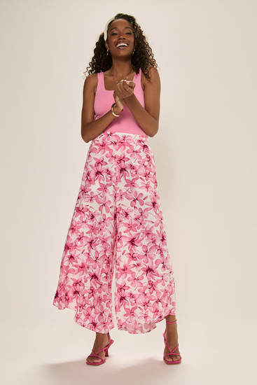 Leah Floral Fluid Pants