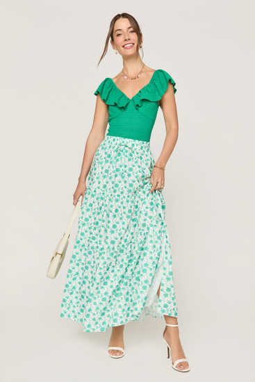 Kai Floral Tiered Maxi Skirt Kai Floral Tiered Maxi Skirt