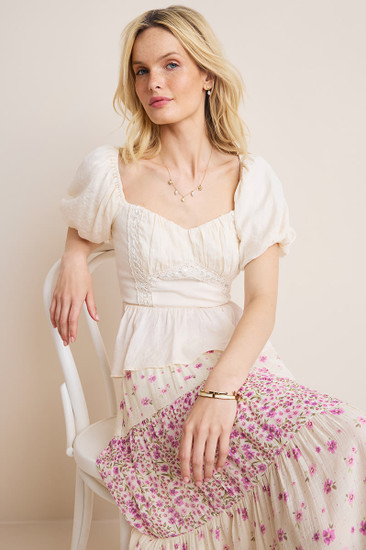 Georgia Puff Sleeve Blouse | francesca's®