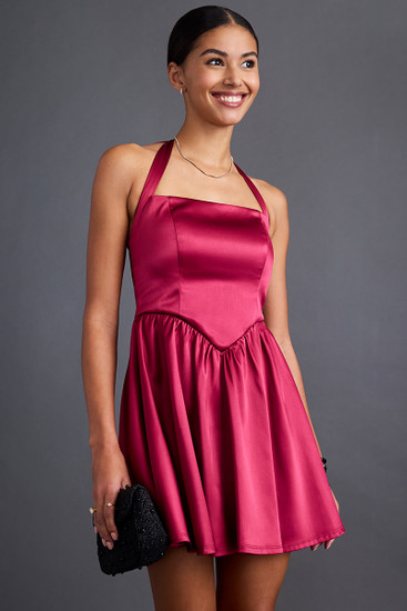 concetta halter mini dress Concetta Halter Mini Dress