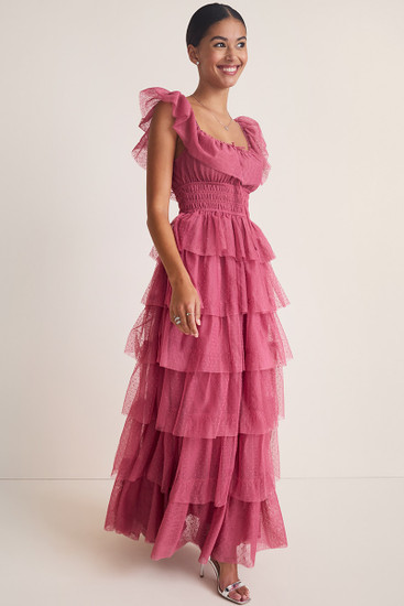 bibiy FRANCINE TULLE TOP 赤 BIBIY. FRANCINE TULLE TOP