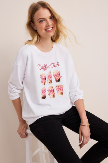 Coffee Club Graphic Sweatshirt