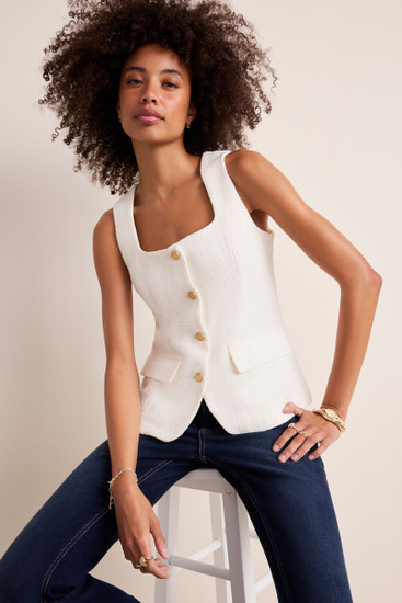 トップス bibiy Bibiy DONNA RIBBON VEST Side Ribbon Vest | byHebaHerz