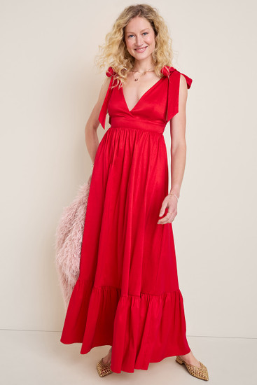 francesca's red lace dress SAU LEE Francesca Jacquard Gown, Burnt Red