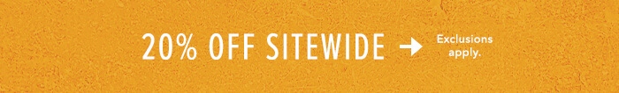 Click here to shop 20% Off sitewide.
