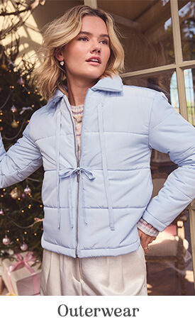 Shop outerwear. Click here to shop now