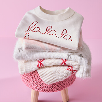 Click here to shop sweaters.
