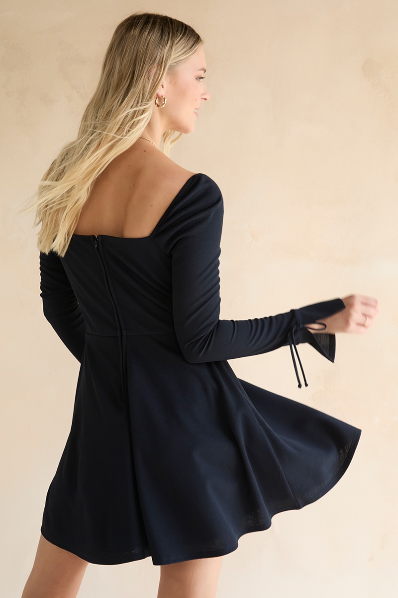 slim fit dress slacks Onyx Fit and Flare Slip Dress – Jennafer Grace