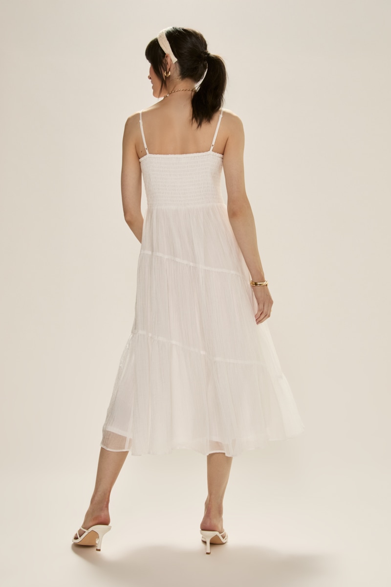 white bubble dress strapless Halterneck Lace-Up Bubble Hem Corset Micro Mini Dress in Ivory - 2