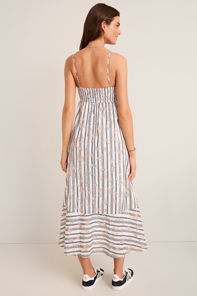 francesca's dresses Tracey Tiered Bow Back Midi Dress From Trina Turk Summer Dresses for Women |