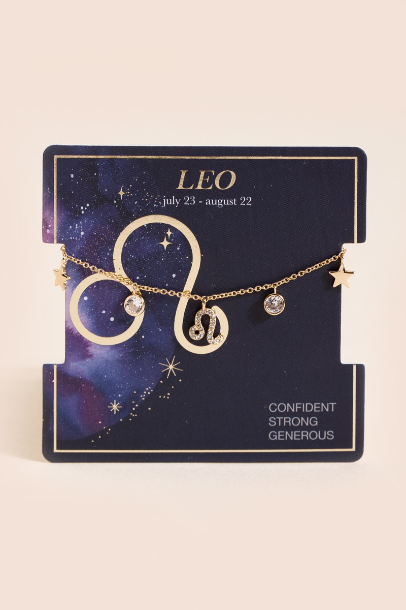 Zodiac Charm Drop Bracelet