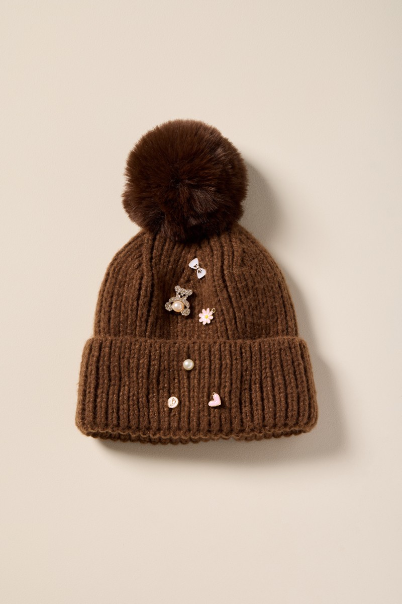 Wren Pom Beanie with Bows