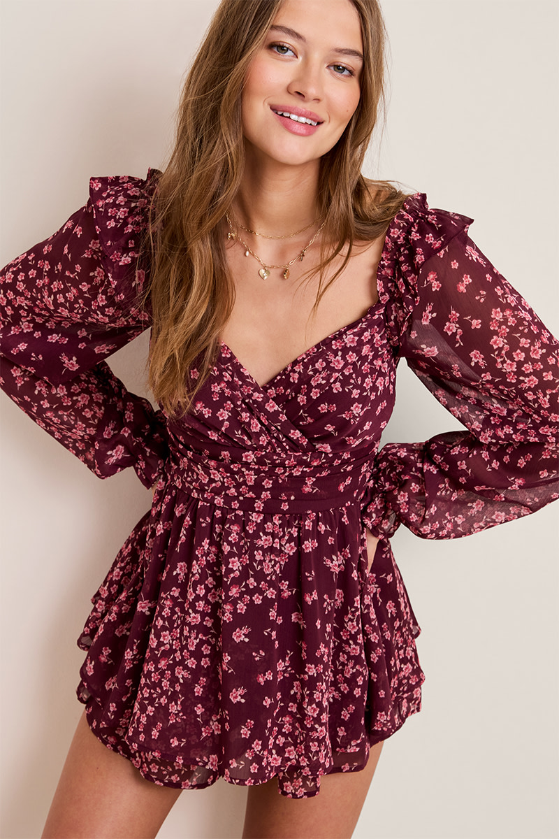 Amelia Floral Jacquard Mini Dress