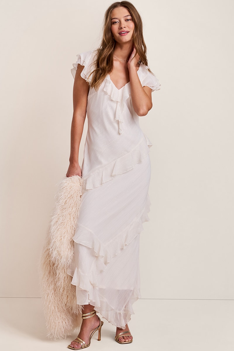 Amelia Ruffle Maxi Dress