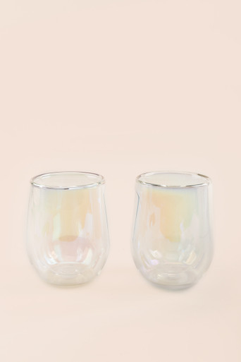 Corkcicle Prism Stemless Glass Set