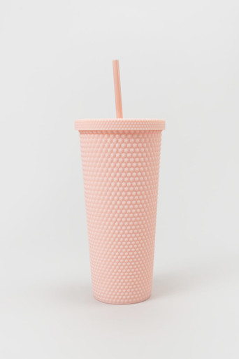 Hot Pink Diamond Cut Tumbler