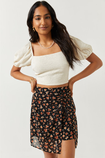 SinceThen★French style floral skirt ワンピース ST22 Since Then フレンチフローラルスカート ドレス ワンピース