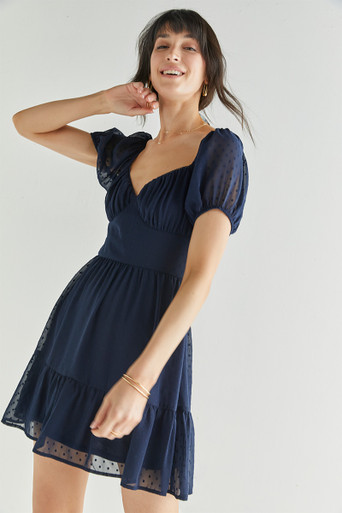 francesca's navy blue dress Francesca Short Modern Bridesmaid Dress