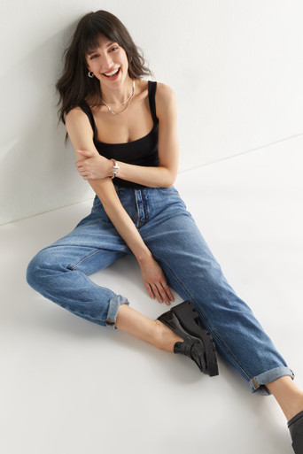 【ギフト】 Norma Jeans Mom Hem Cuffed テープ・マスキングテープ