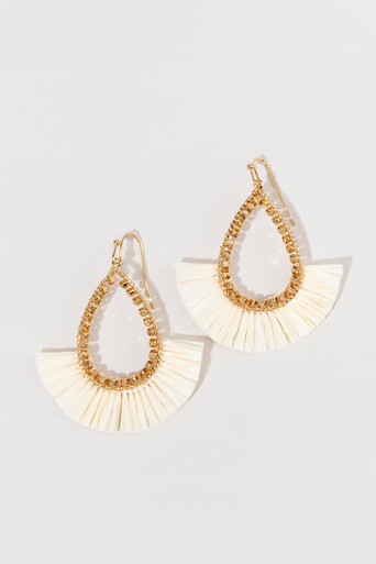 Lucy Woven Bead Drop Earrings